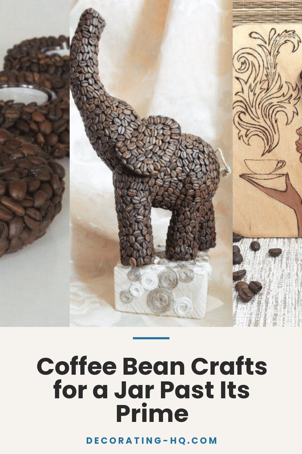 Coffee Bean Crafts for a Jar Past Its Prime