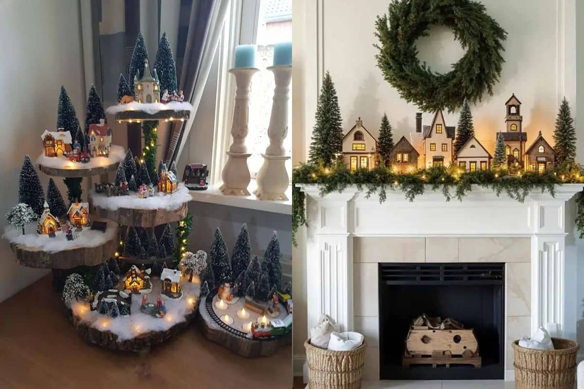 create a magical christmas village ideas 1