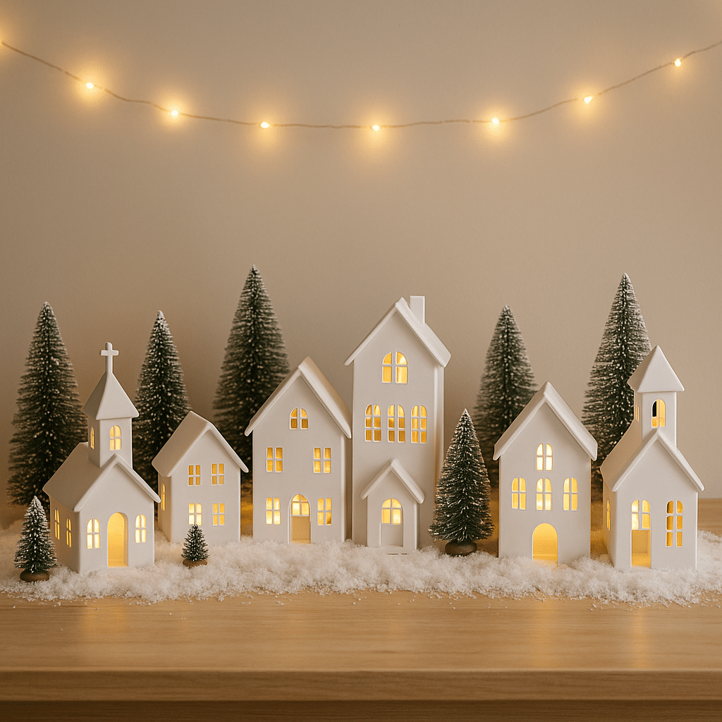 create a magical christmas village ideas 1