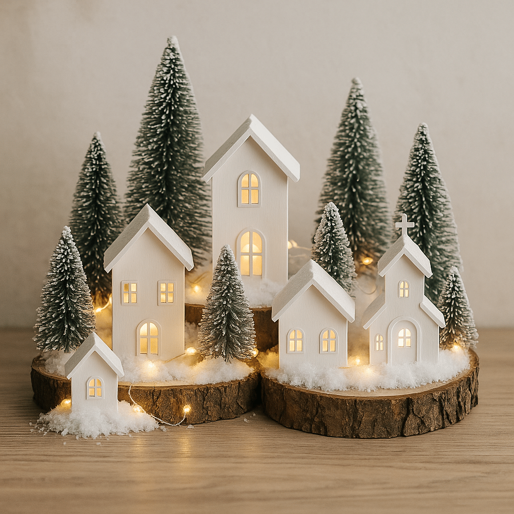 create a magical christmas village ideas 3