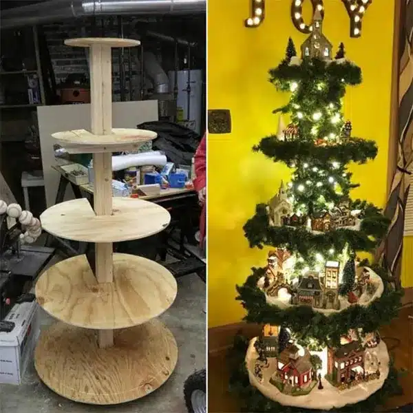 create a magical christmas village ideas 4