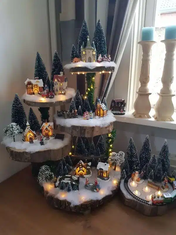 create a magical christmas village ideas 5