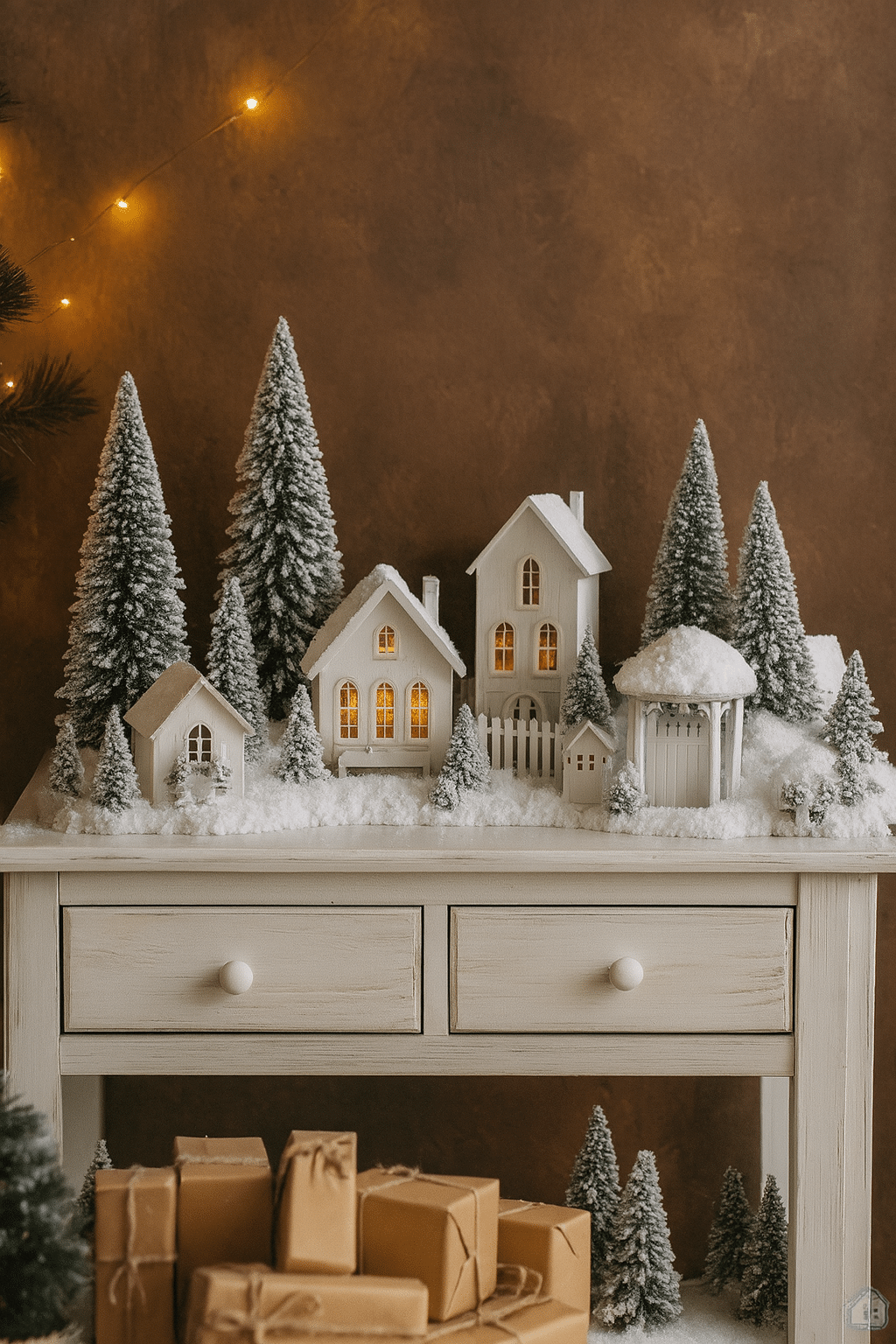 create a magical christmas village ideas