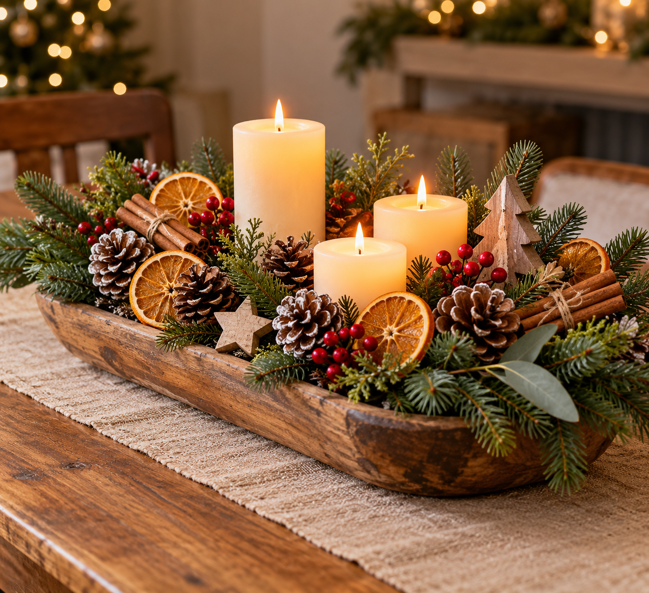 Create a Rustic and Cozy Christmas Centerpiece Create a Rustic and Cozy Christmas Centerpiece create a rustic and cozy christmas centerpiece 3
