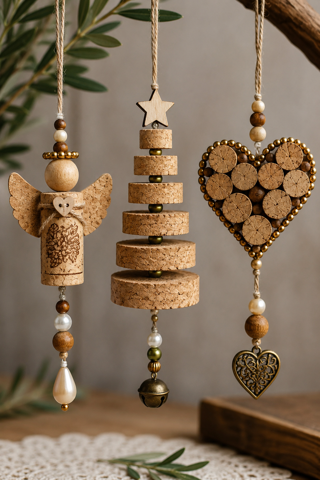 Create elegant cork ornaments with beads step by step Create elegant cork ornaments with beads step by step create elegant cork ornaments with beads 1