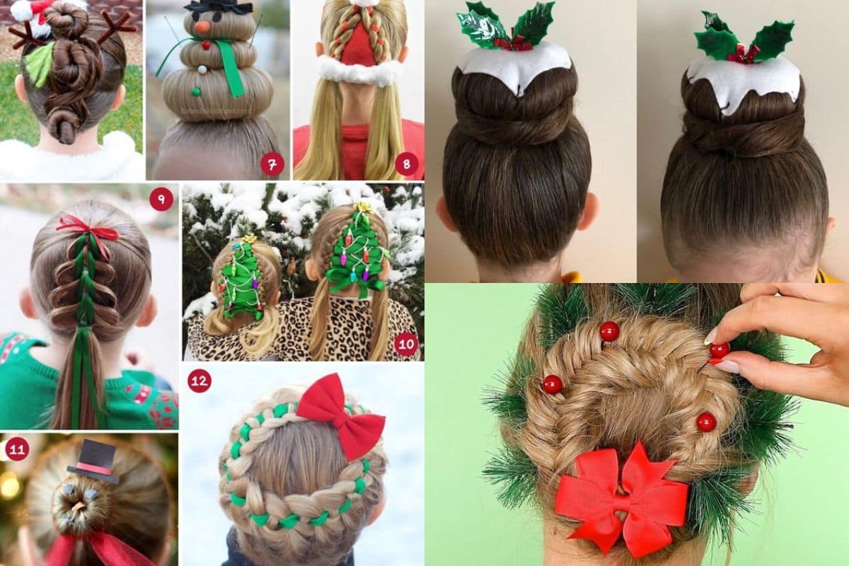 creative and original hairstyles for christmas 13