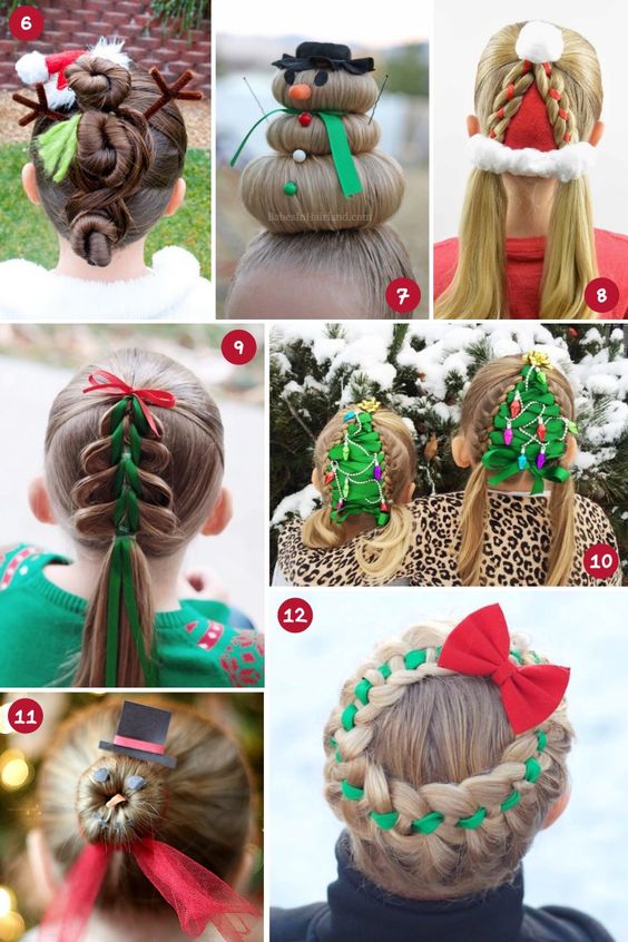 creative and original hairstyles for christmas 8