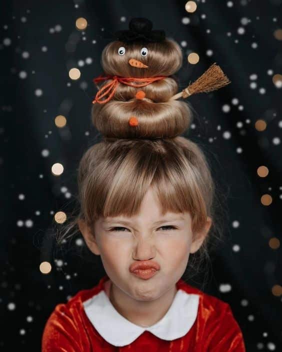 creative and original hairstyles for christmas 9