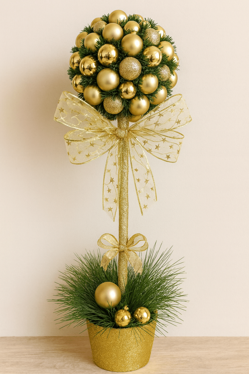 creative christmas decoration ideas with baubles 3