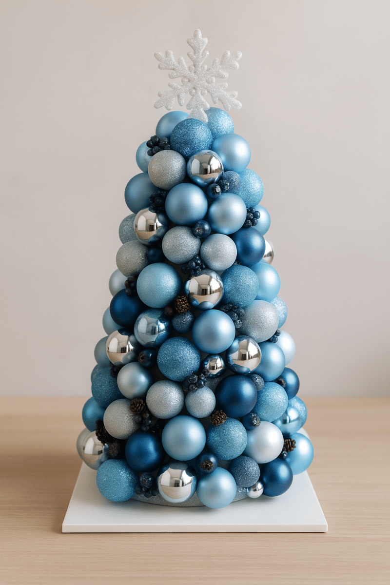 creative christmas decoration ideas with baubles 4
