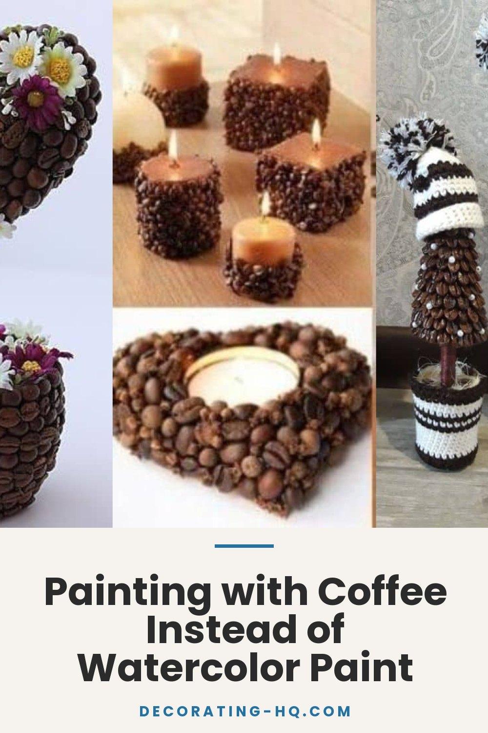 Painting with Coffee Instead of Watercolor Paint