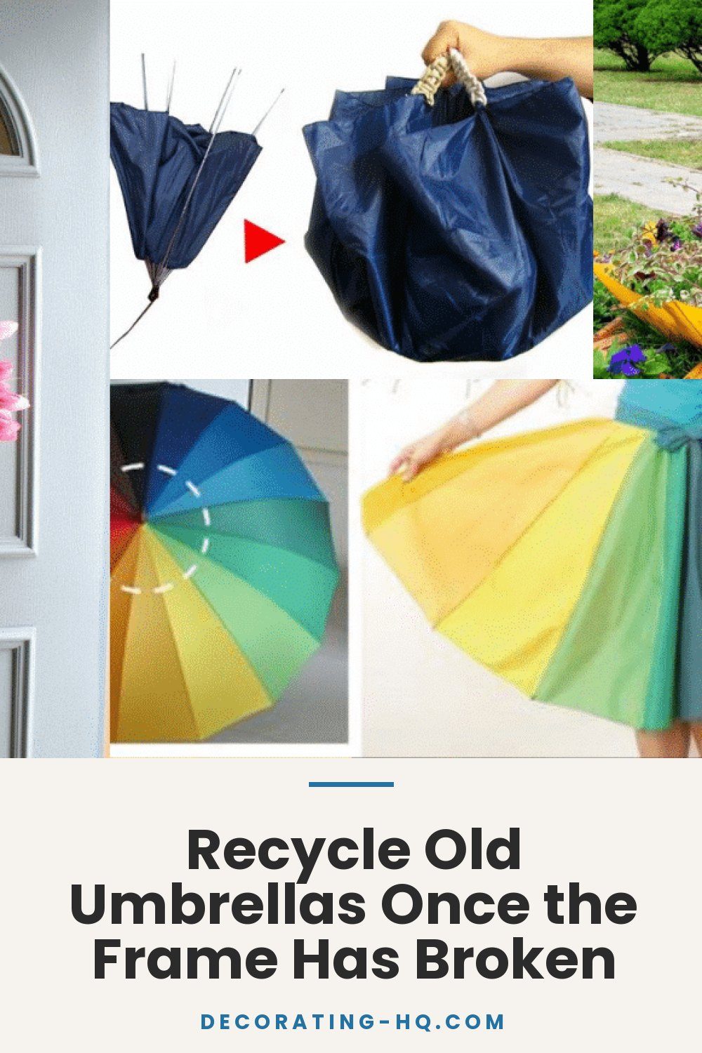 Recycle Old Umbrellas Once the Frame Has Broken
