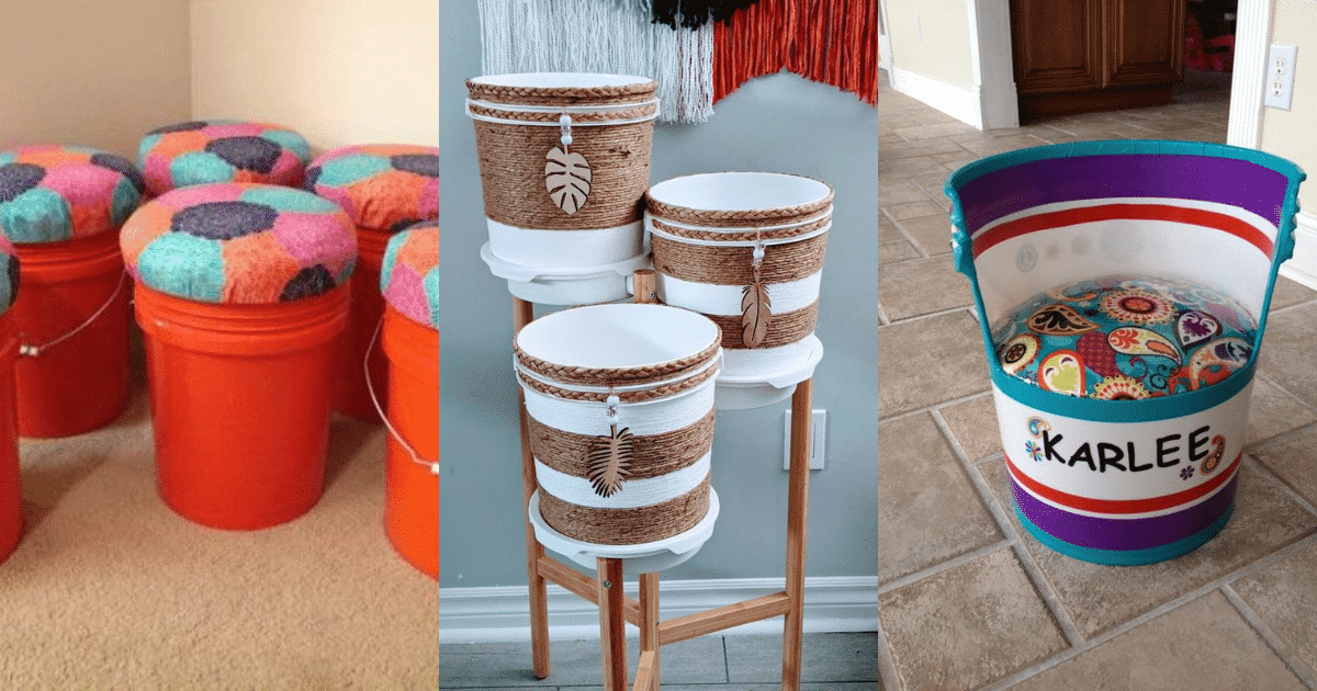 creative diy ideas to repurpose gallon buckets