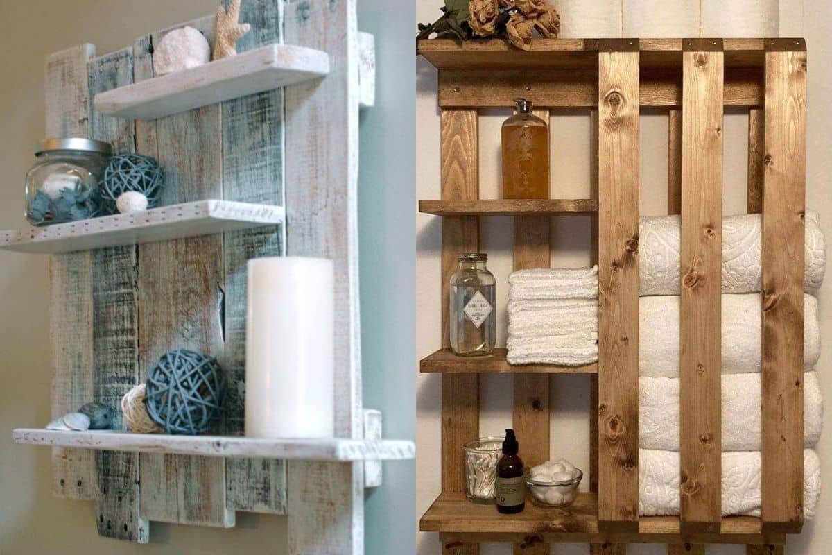creative diy pallet projects for your bathroom