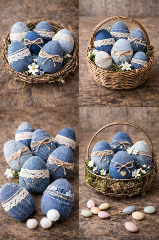 Creative Easter Ideas Using Old Jeans creative easter ideas using old jeans