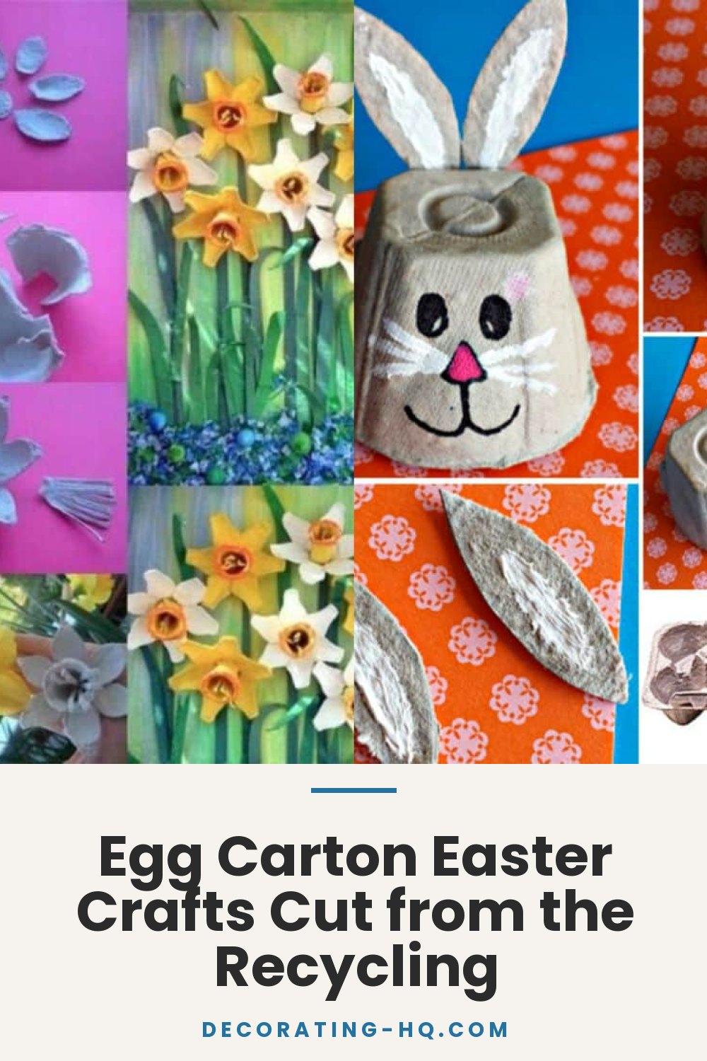 Egg Carton Easter Crafts Cut from the Recycling
