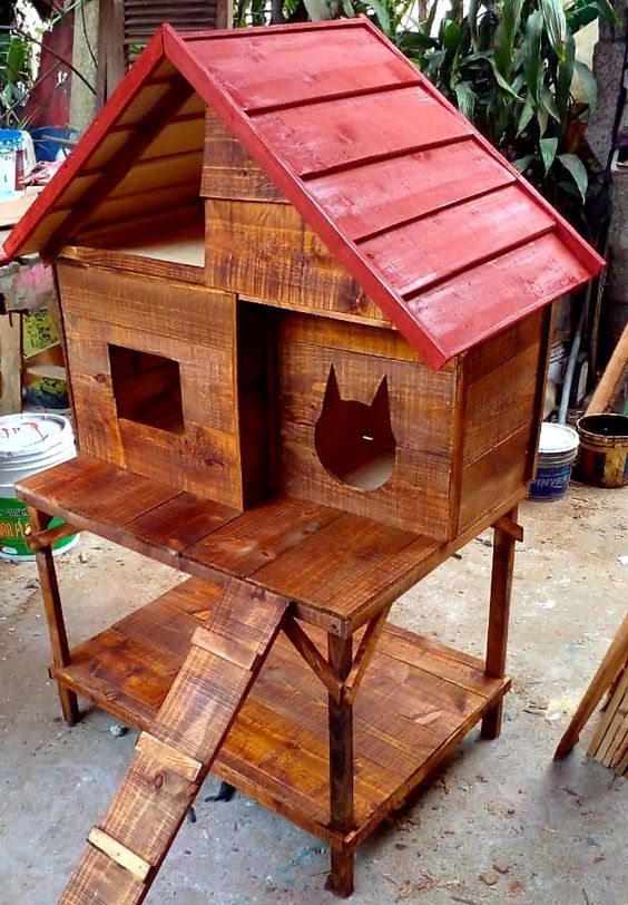 Creative Ideas for Cat Houses with Pallets: Crafting Feline Paradise