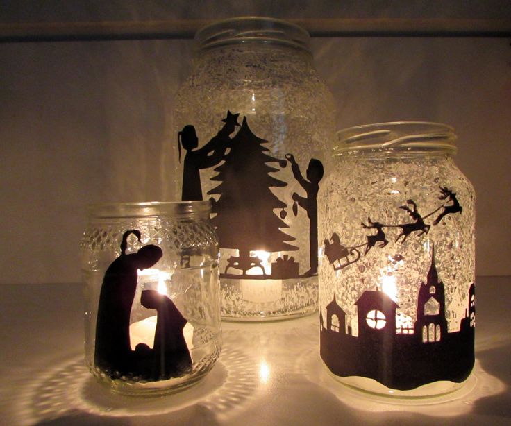 creative ideas for decorating glass jars for christmas 6