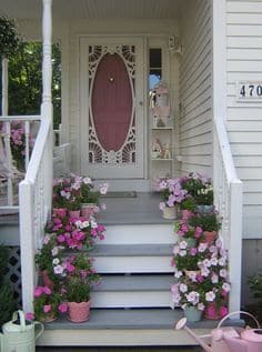 creative ideas for decorating stairs with vases 8