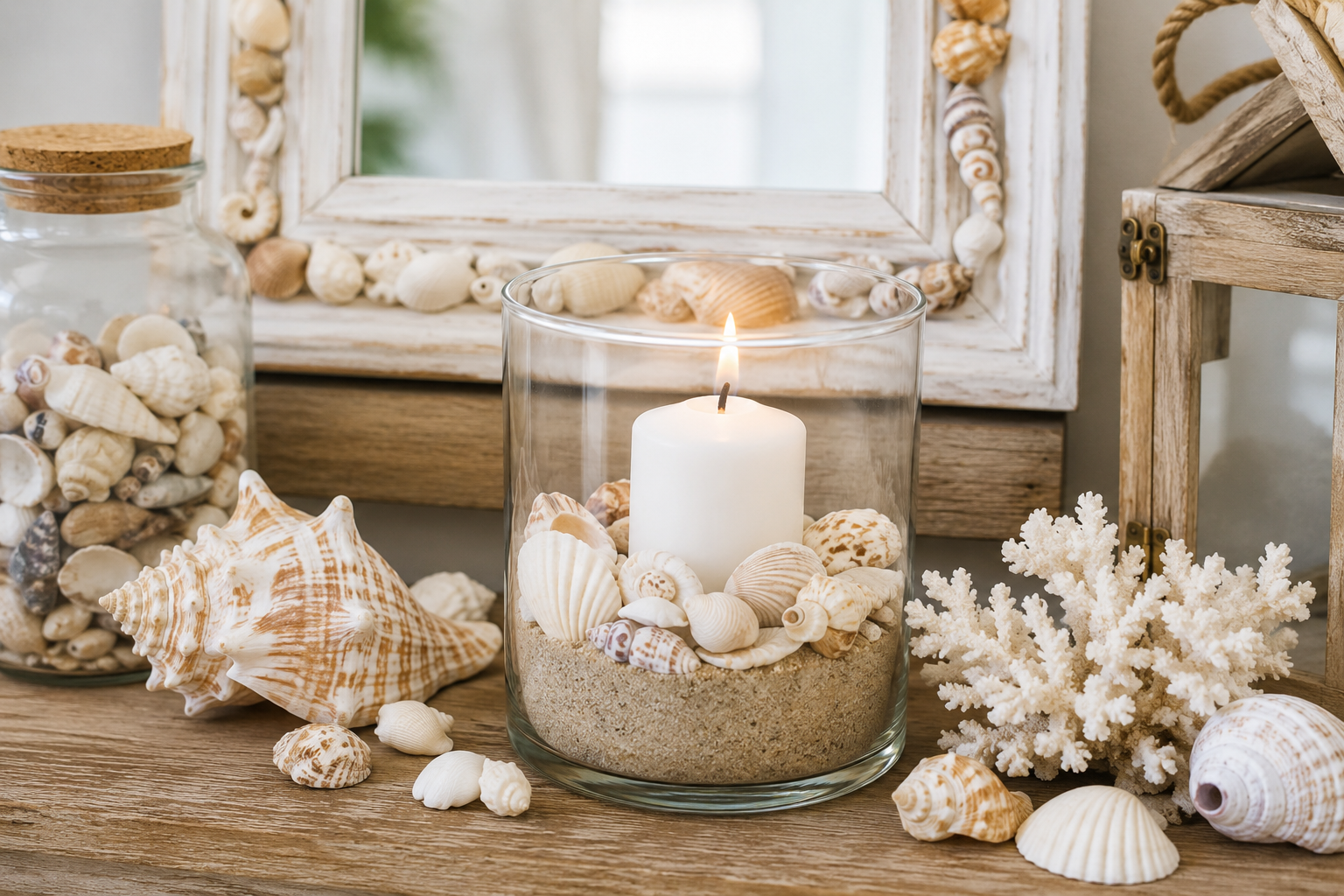 Creative ideas for decorating with seashells at home Creative ideas for decorating with seashells at home creative ideas for decorating with seashells 2
