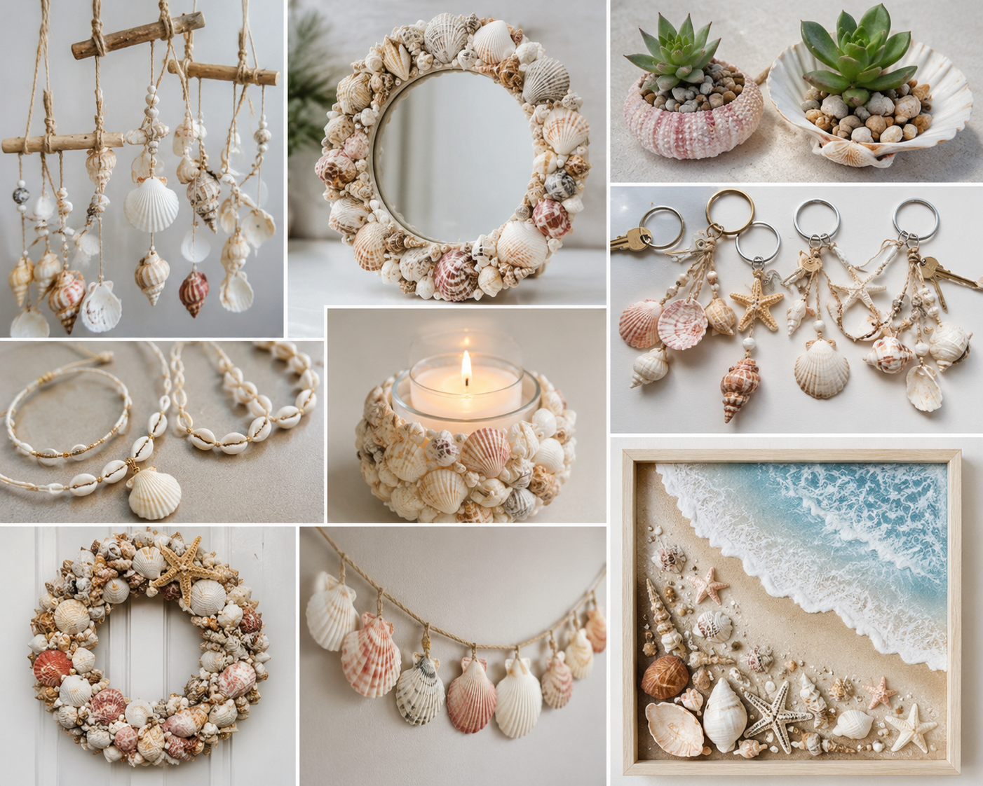 Creative ideas for decorating with seashells at home Creative ideas for decorating with seashells at home creative ideas for decorating with seashells 8