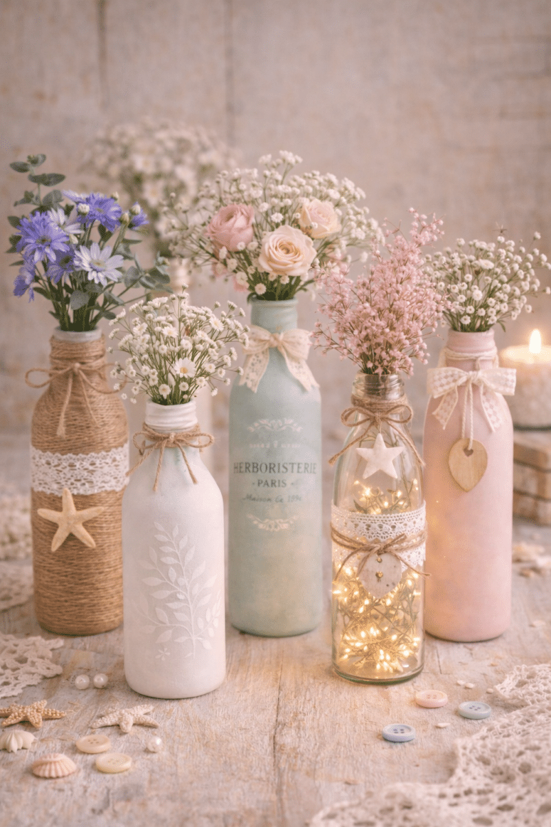 creative ideas for decorating your home with decorated bottles 6
