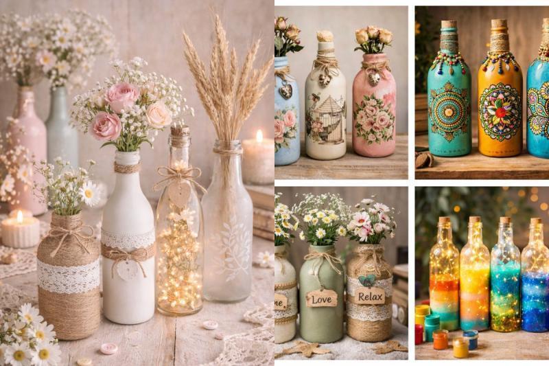 Creative Ideas for Decorating Your Home with Decorated Bottles creative ideas for decorating your home with decorated bottles