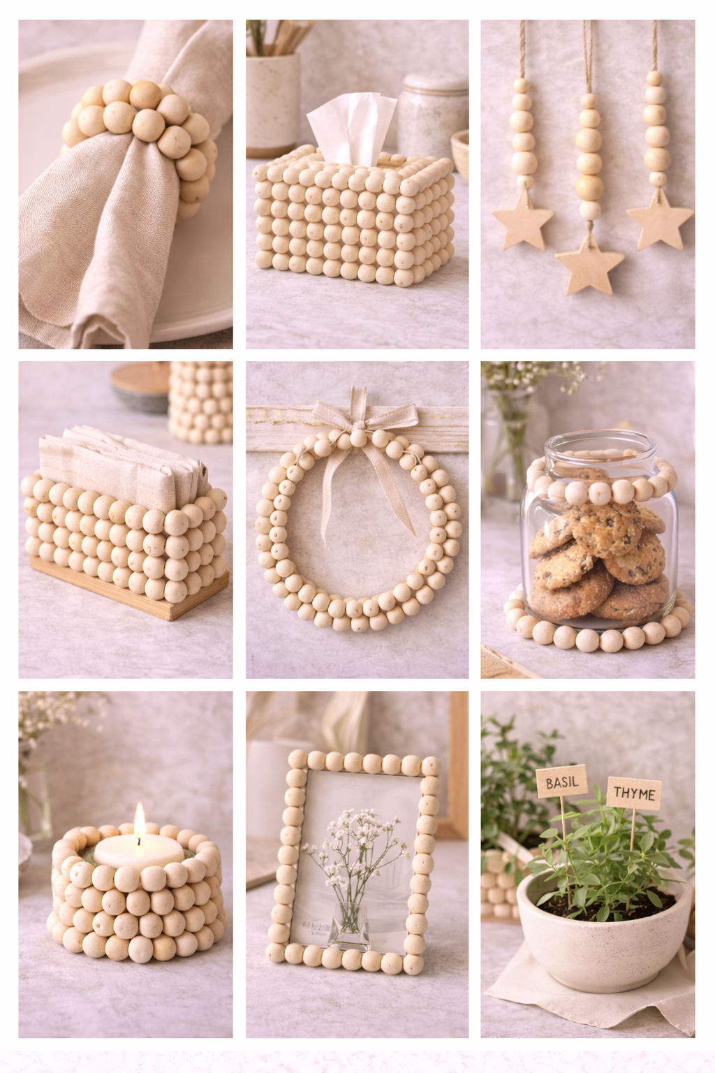 Wooden Bead Creations: Inspiring DIY Ideas Wooden Bead Creations: Inspiring DIY Ideas creative ideas for making objects with wooden beads 1