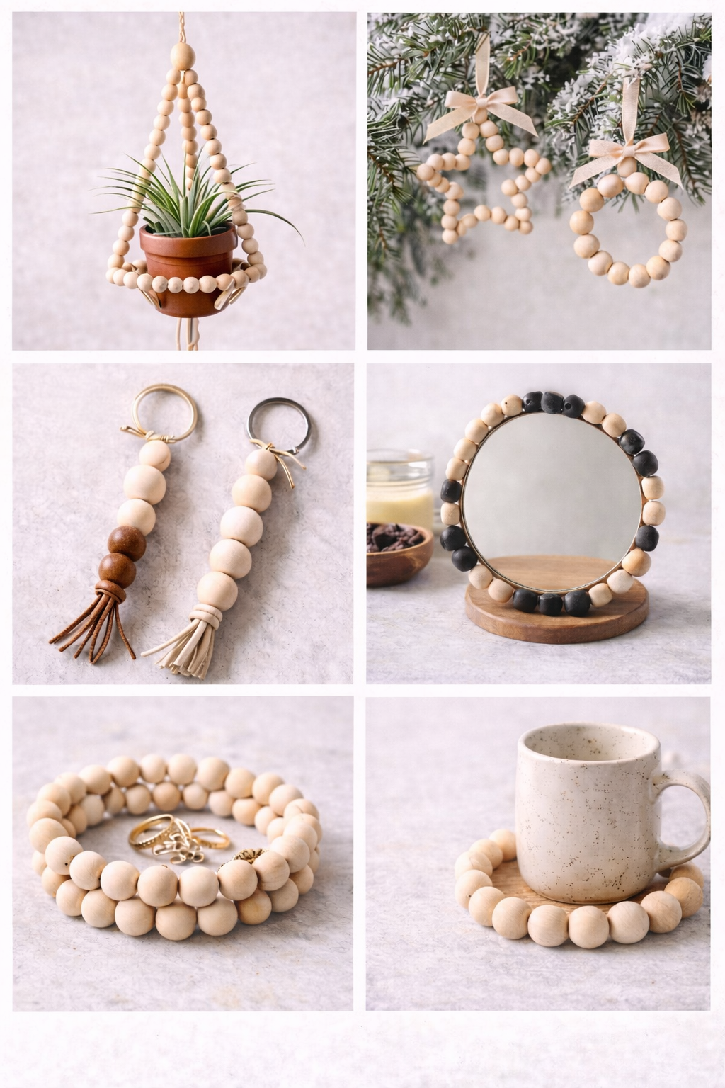 Wooden Bead Creations: Inspiring DIY Ideas Wooden Bead Creations: Inspiring DIY Ideas creative ideas for making objects with wooden beads 6