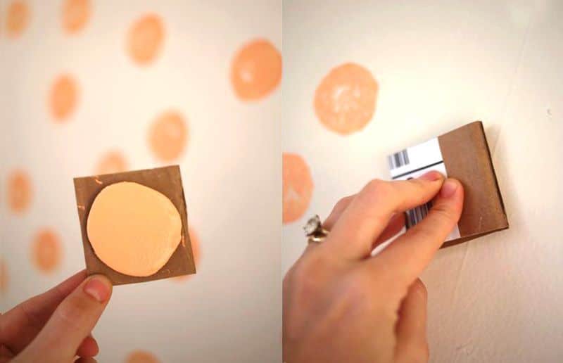 Creative ideas for painting a wall with a stencil