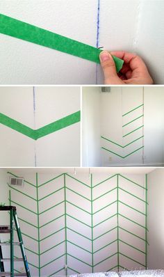 Creative ideas for painting a wall with a stencil