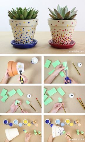 creative ideas for painting terracotta pot 13