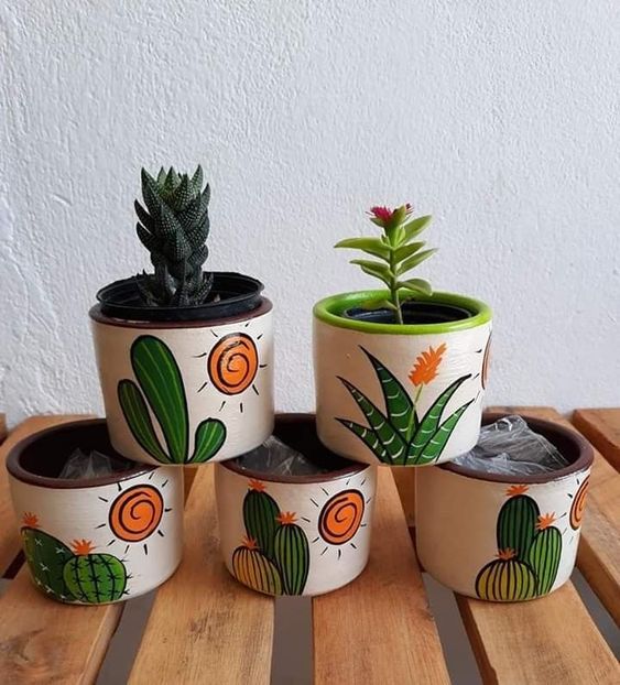 creative ideas for painting terracotta pot 5
