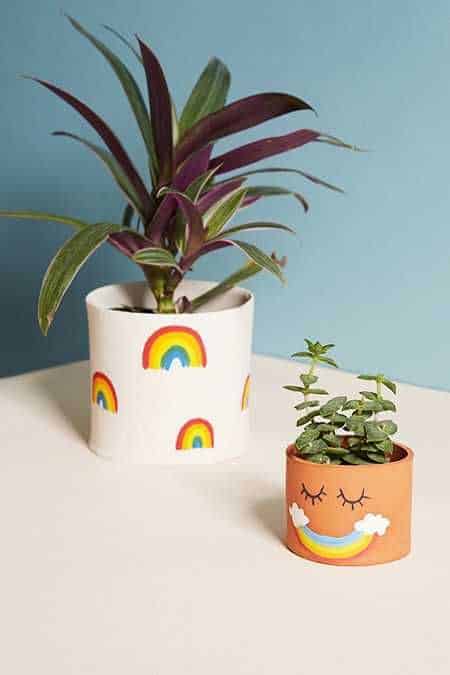 Transform your Terracotta Pot with just paint