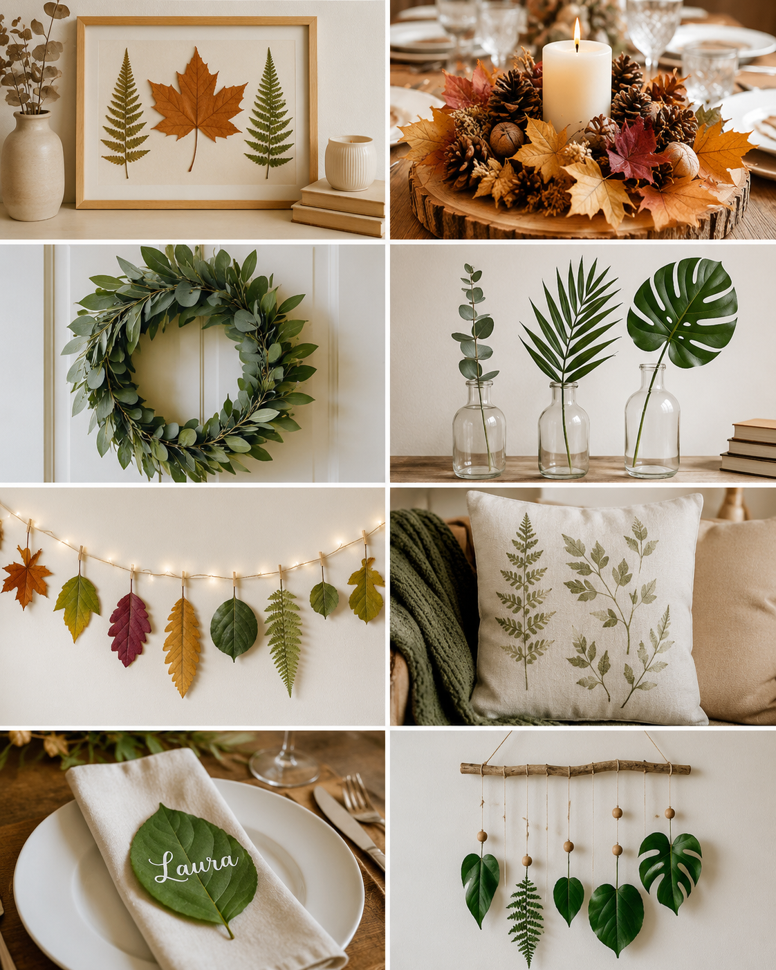 Creative ideas for using leaves in decoration at home Creative ideas for using leaves in decoration at home creative ideas for using leaves in decoration 6