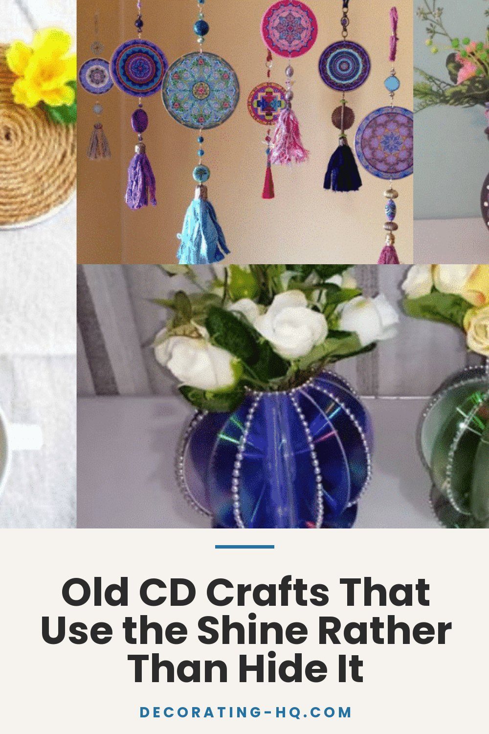 Old CD Crafts That Use the Shine Rather Than Hide It