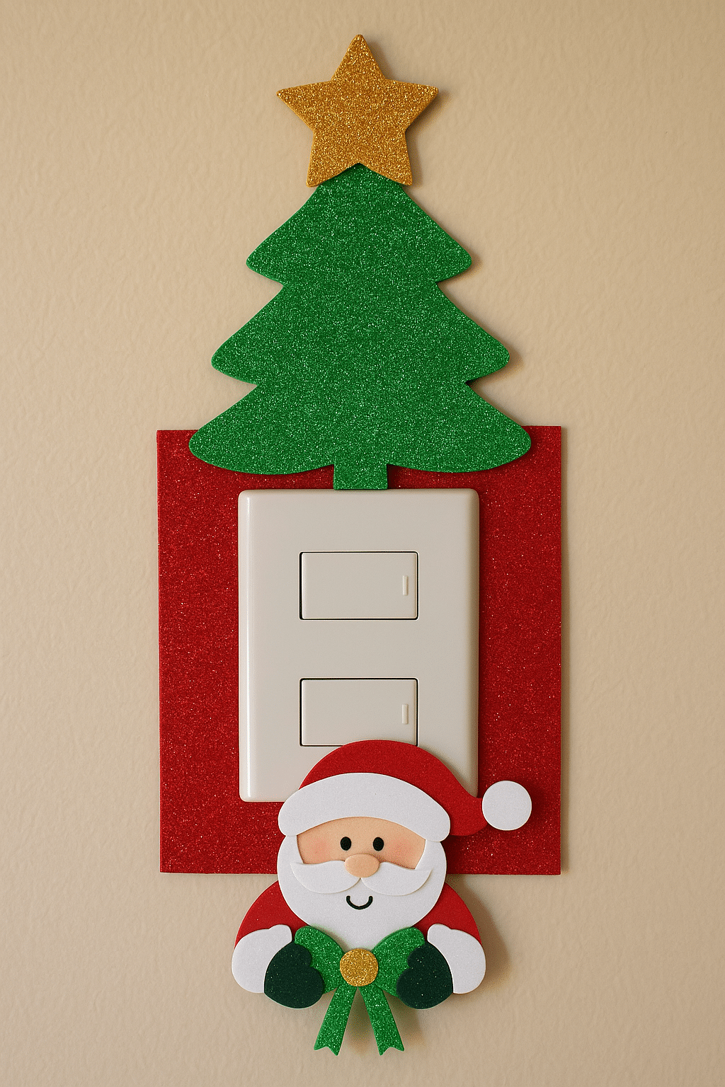 creative ideas to decorate your light switch for christmas 3