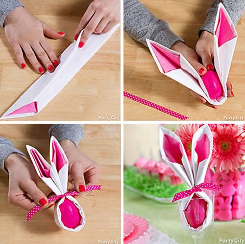 creative napkin folding ideas for easter 4