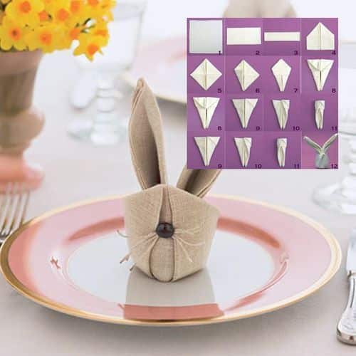 creative napkin folding ideas for easter 6