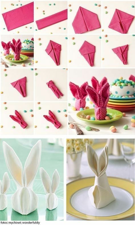 creative napkin folding ideas for easter 7