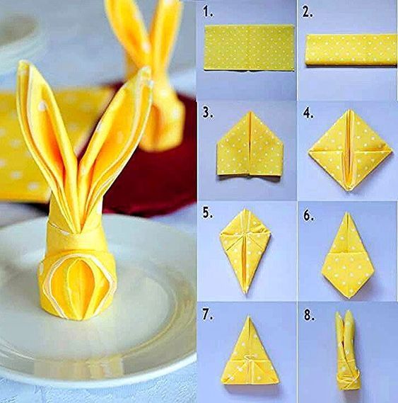 creative napkin folding ideas for easter 8