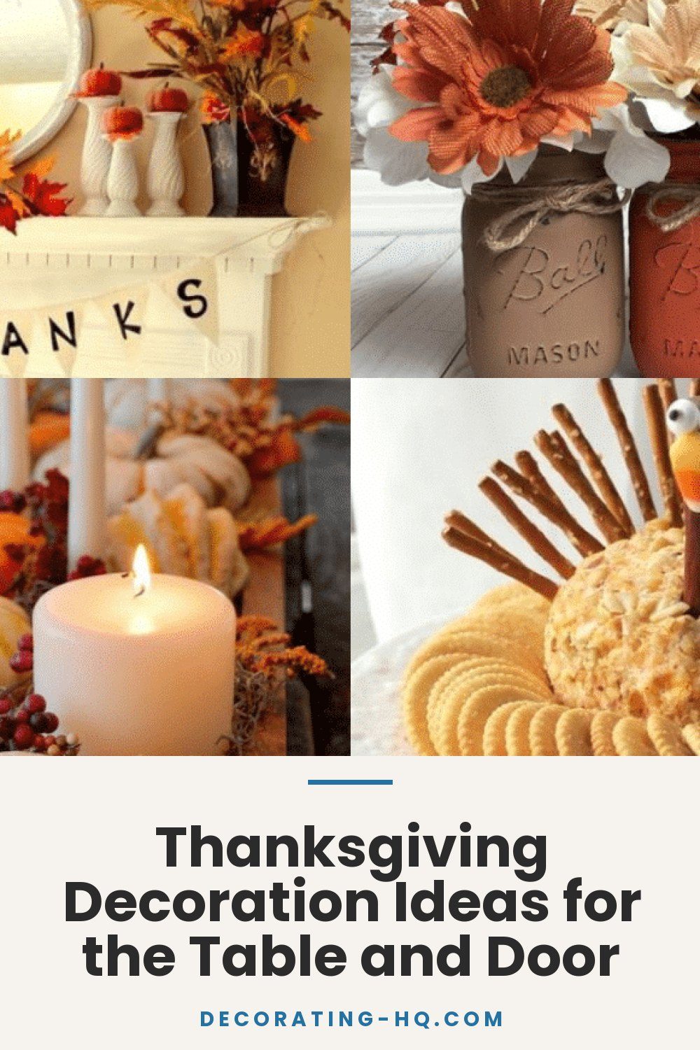 Thanksgiving Decoration Ideas for the Table and Door