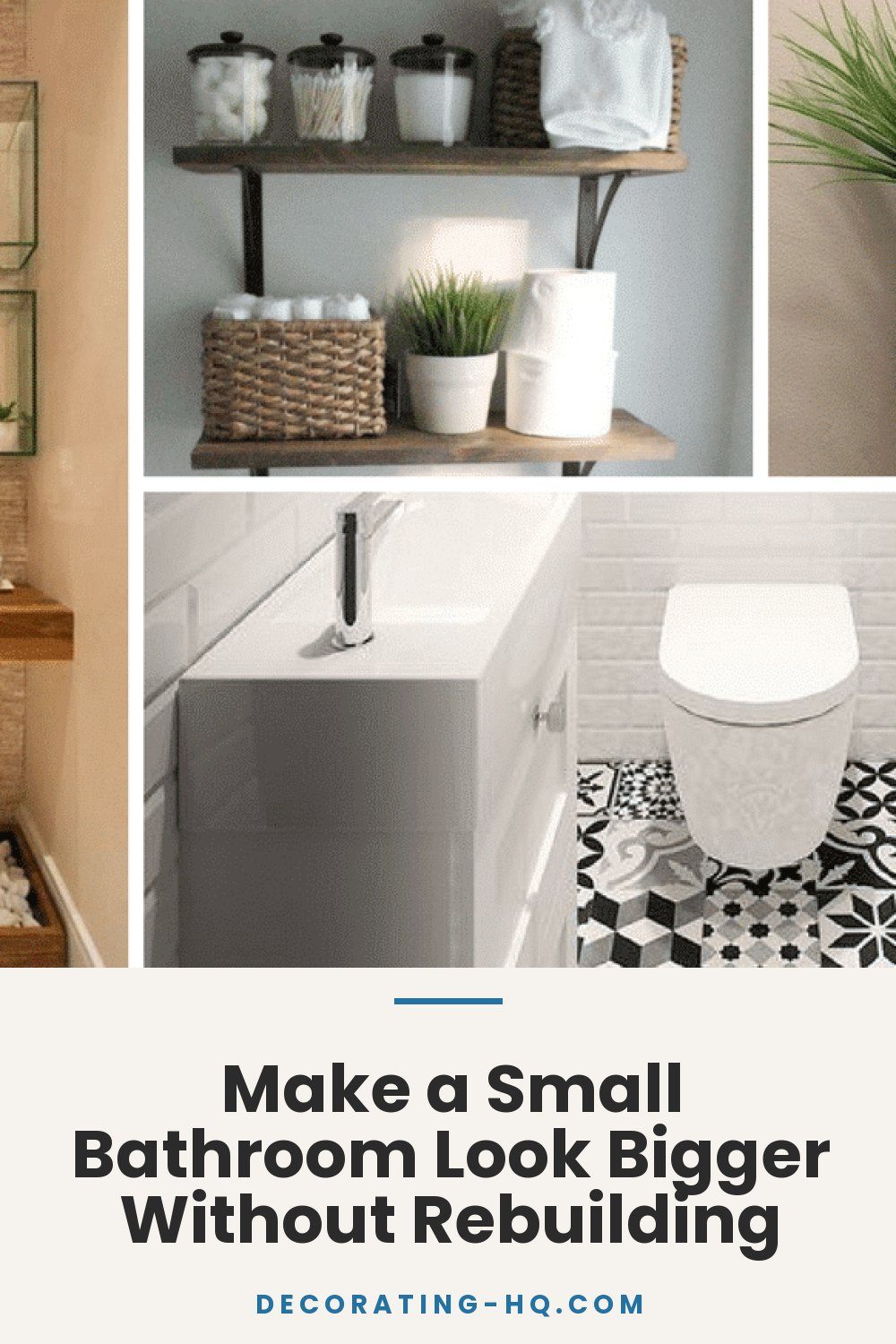 Make a Small Bathroom Look Bigger Without Rebuilding