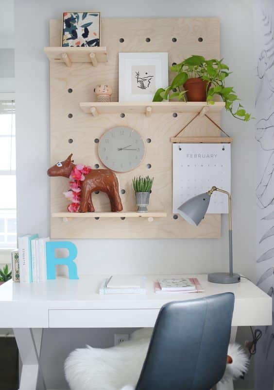 How to use pegboard in decoration