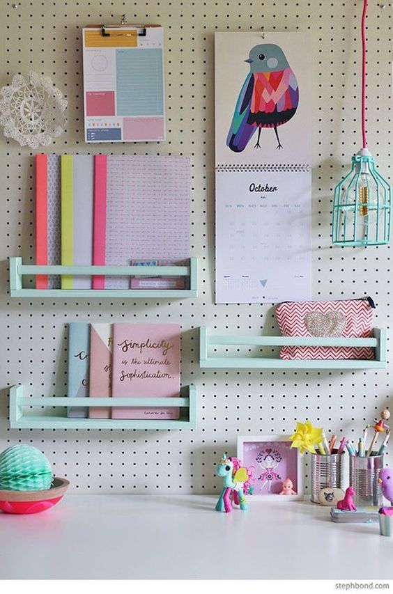 How to use pegboard in decoration
