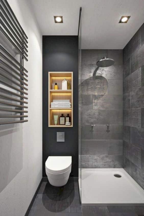 decorated modern bathroom ideas black 2