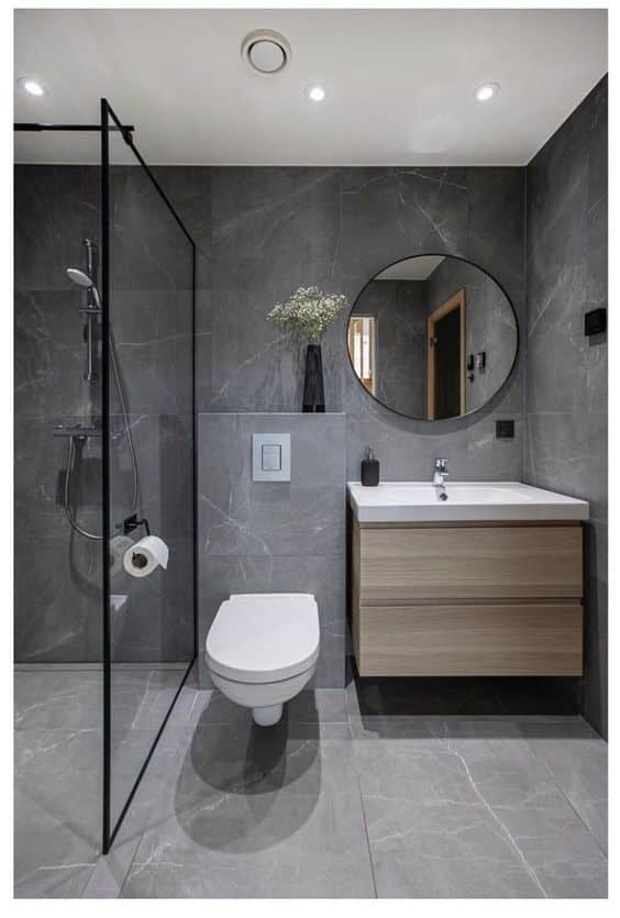 decorated modern bathroom ideas mirror 4