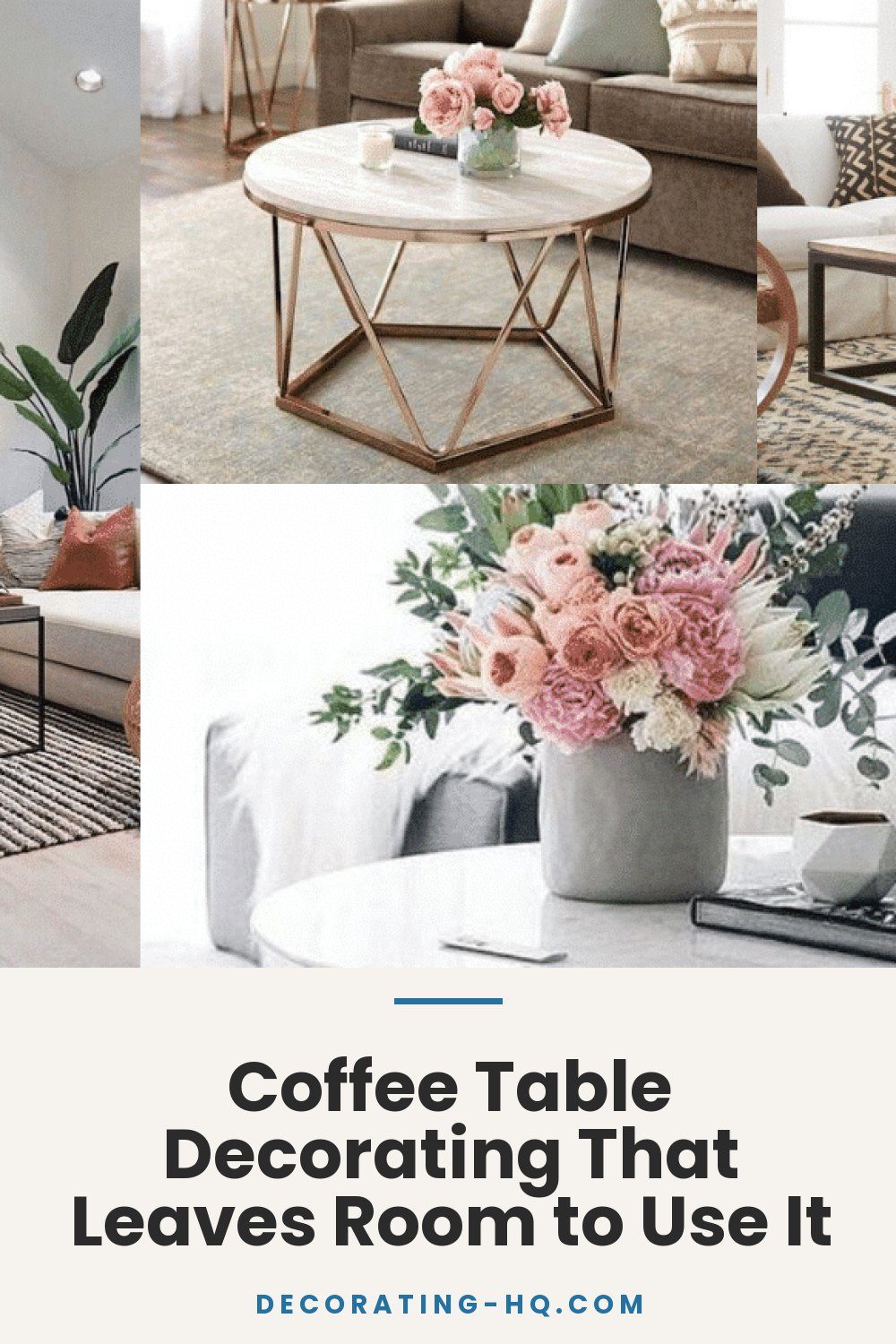Coffee Table Decorating That Leaves Room to Use It