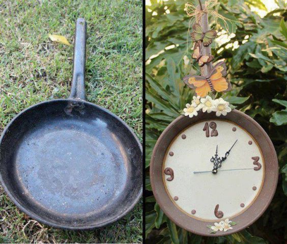 decorating the garden with kitchen utensils 2