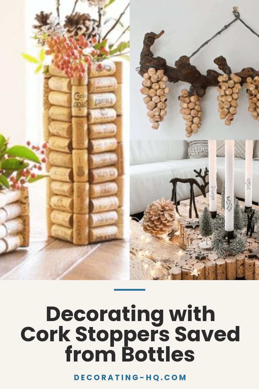 Decorating with Cork Stoppers Saved from Bottles